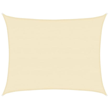 Vidaxl Toldo De Vela Crema Hdpe 160 G/m² 6x8 M_0