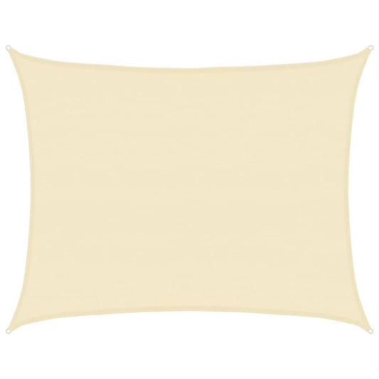 Vidaxl Toldo De Vela Crema Hdpe 160 G/m² 6x8 M_0