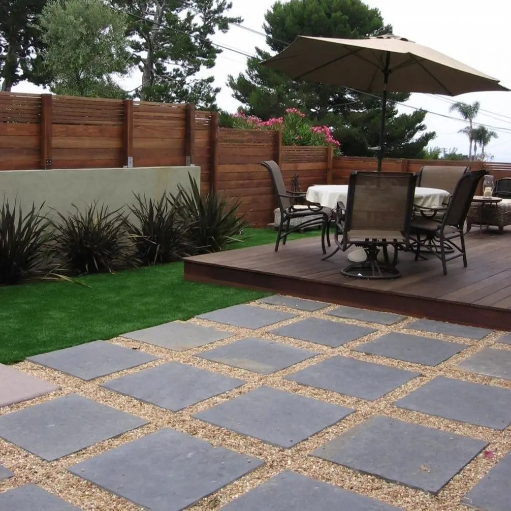 Losa Cuadrada 75x75 Cm | Recycla / Unidad / 75x75x5 Cm. / Blanco + Vidrio Azul_2