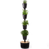 Huerto Vertical De Interior Citysens 4 Macetas Con Autorriego Y Semillas Aromáticas– Negro, Polipropileno 100% Reciclado