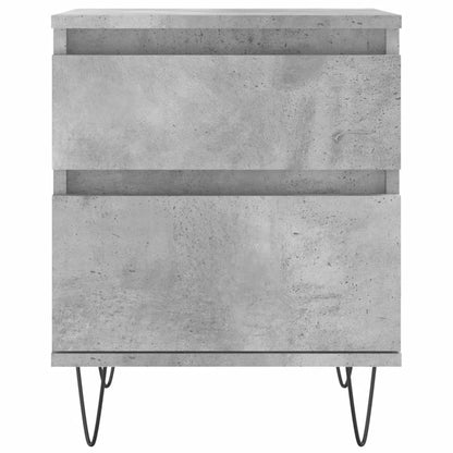 Mesitas Noche 2 Uds Madera Ingeniería Gris Hormigón 40x35x50 Cm_4