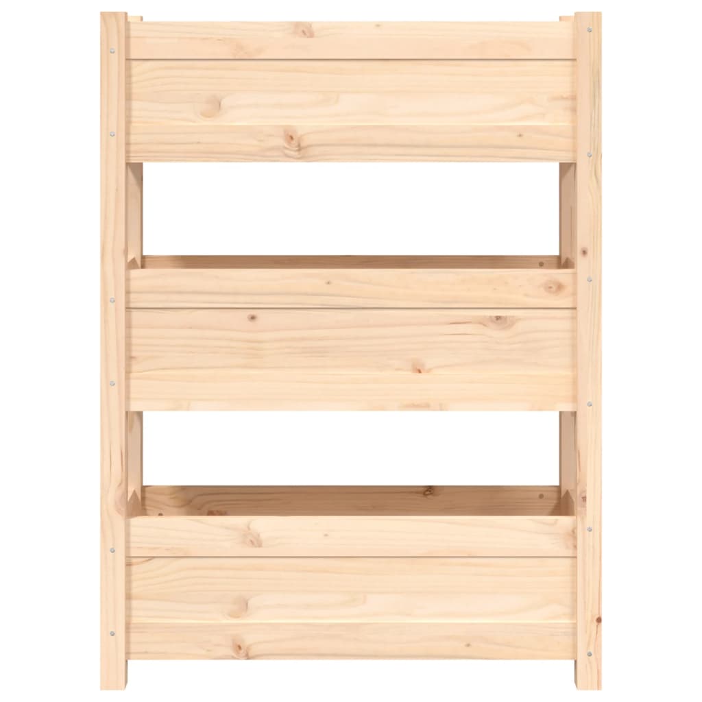 Jardinera De Madera Maciza De Pino 77x25x104,5 Cm_4
