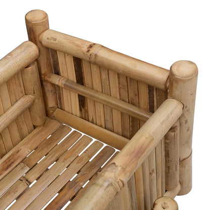 Jardín Macetero Con Soporte Natural 50 X 38 X 74 Cm Bambú_5