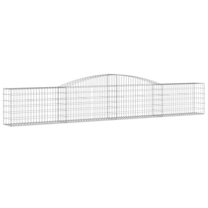 Cestas De Gaviones 6 Uds Forma De Arco Hierro 400x30x60/80 Cm_2