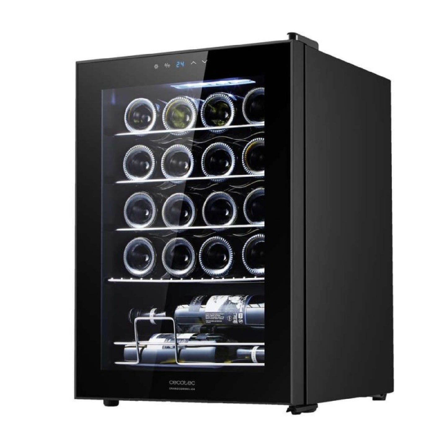 Cecotec Vinoteca Bolero Grandsommelier 2050 Black Compressor_0