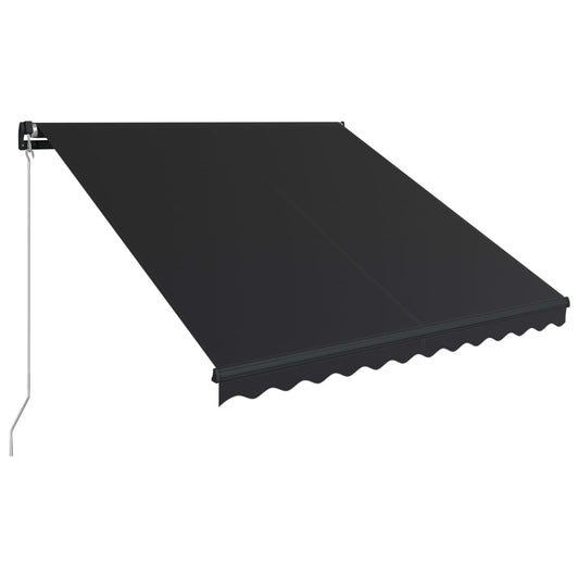 Toldo Retráctil Manual Gris Antracita 300x250 Cm_0