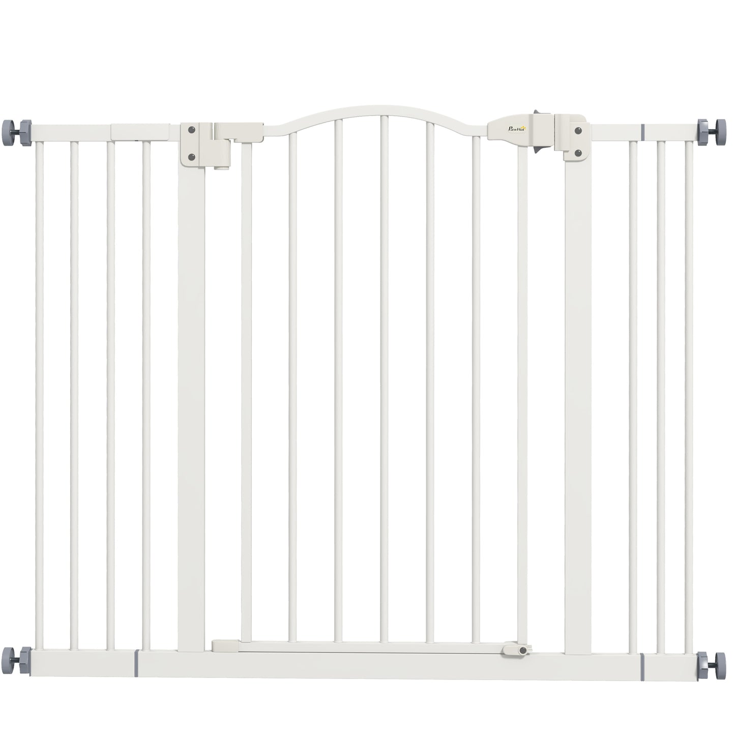 Pawhut Barrera Para Perros Con Ancho Ajustable 74-100 Cm Blanco_0