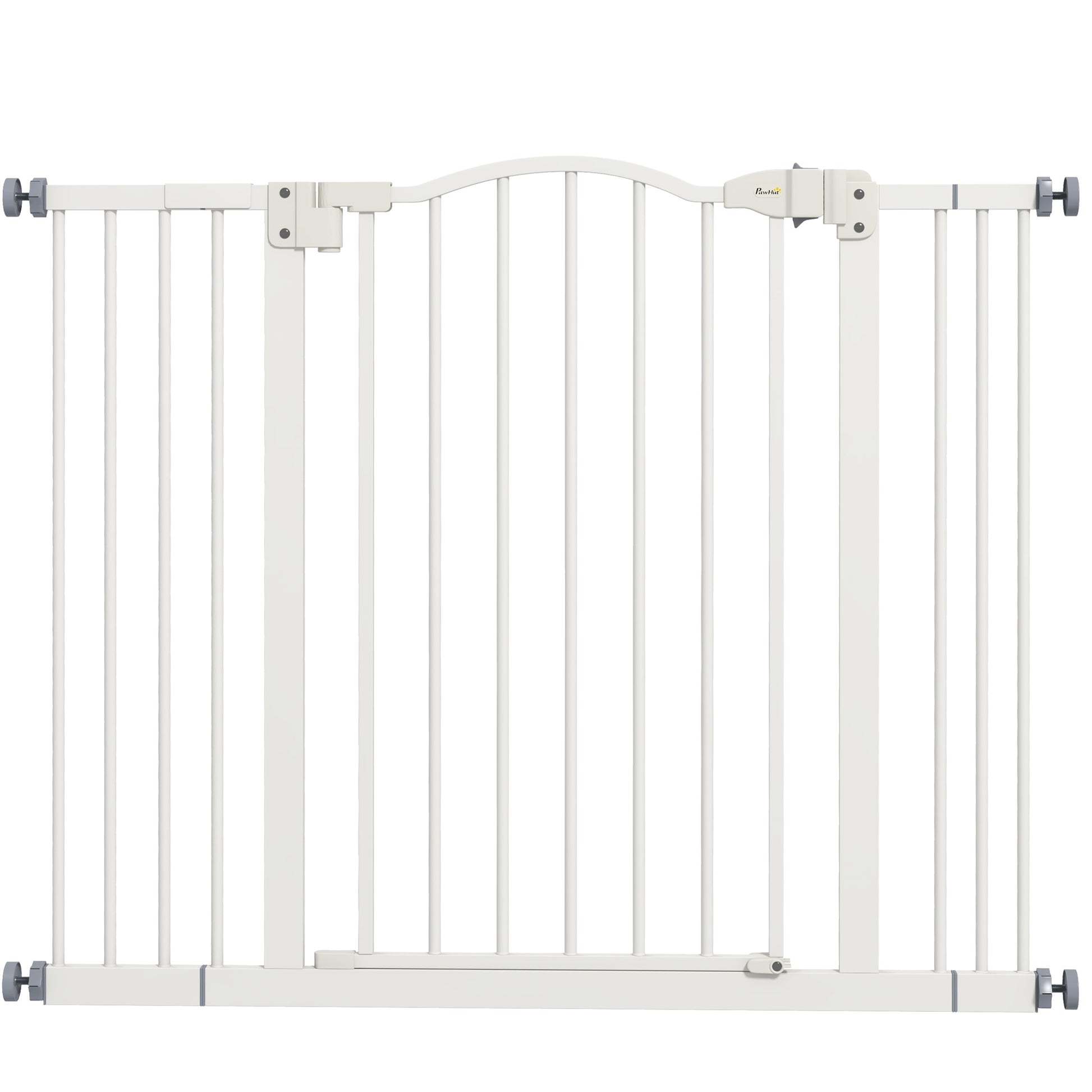 Pawhut Barrera Para Perros Con Ancho Ajustable 74-100 Cm Blanco_0