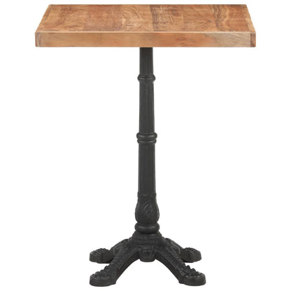 Mesa De Bistró Madera Maciza De Acacia 60x60x76 Cm_0