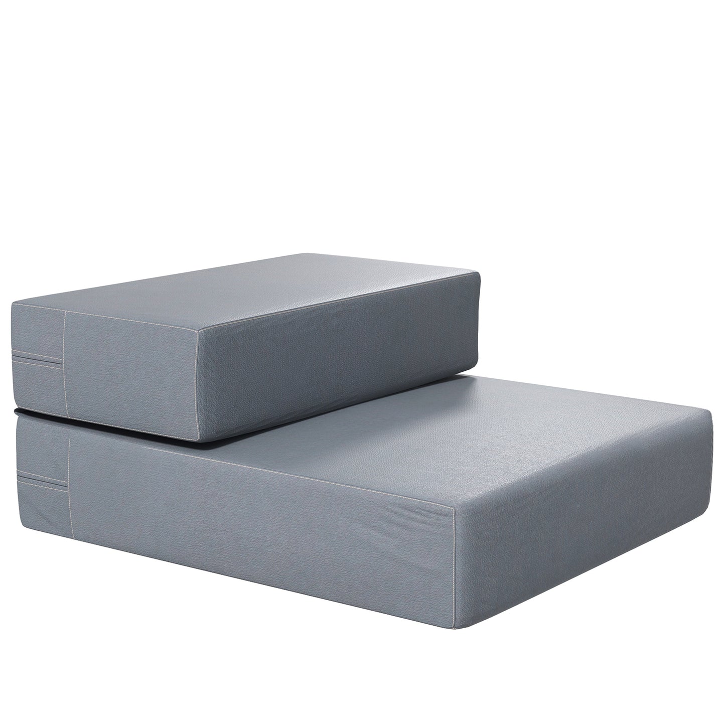 Pawhut Escalera Mascotas 2 Peldaños Cama De Perros Desmontable 45x39x20 Cm Gris_0