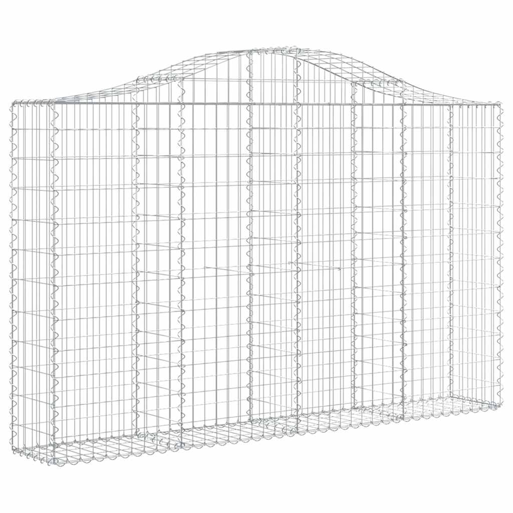 Cestas De Gaviones 2 Uds Forma De Arco Hierro 200x30x120/140cm_2