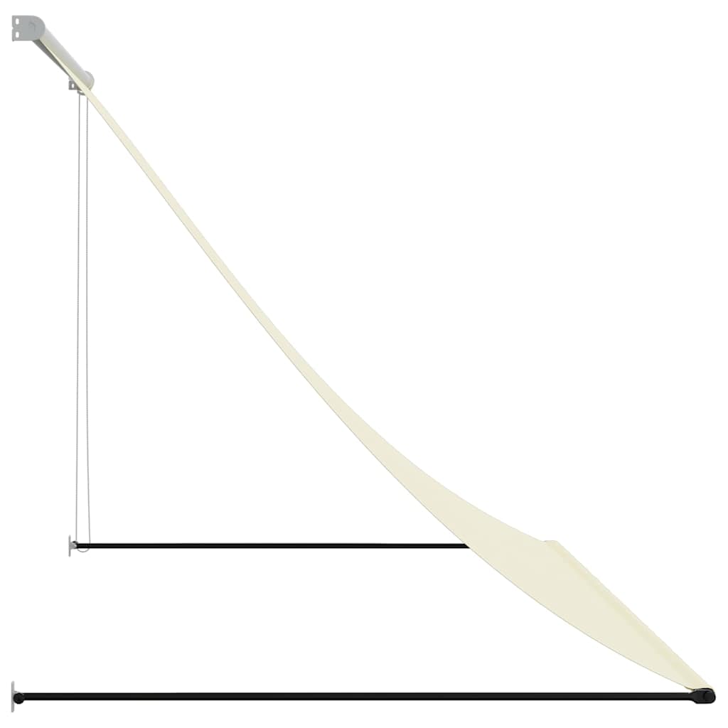 Toldo Retráctil De Tela Y Acero Crema 250x150 Cm_3