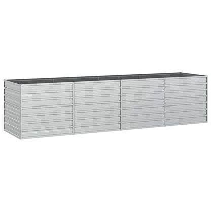 Arriate De Acero Galvanizado Plateado 320x80x77 Cm_0