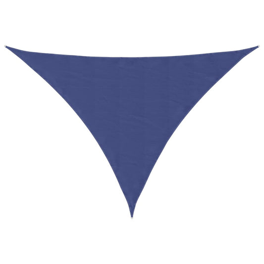 Toldo De Vela Triangular Tela Oxford Azul 5x5x6 M_0