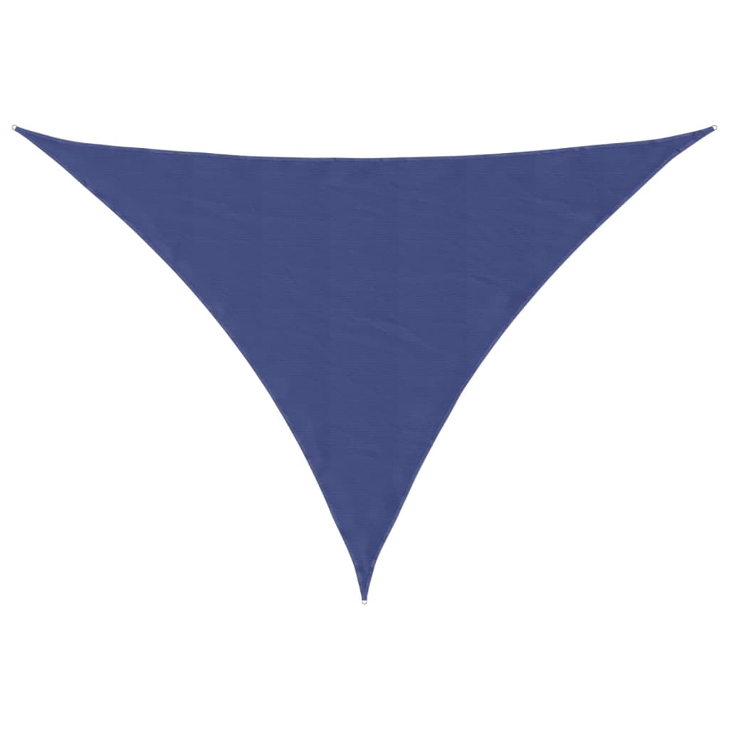 Toldo De Vela Triangular Tela Oxford Azul 3x4x5 M_0