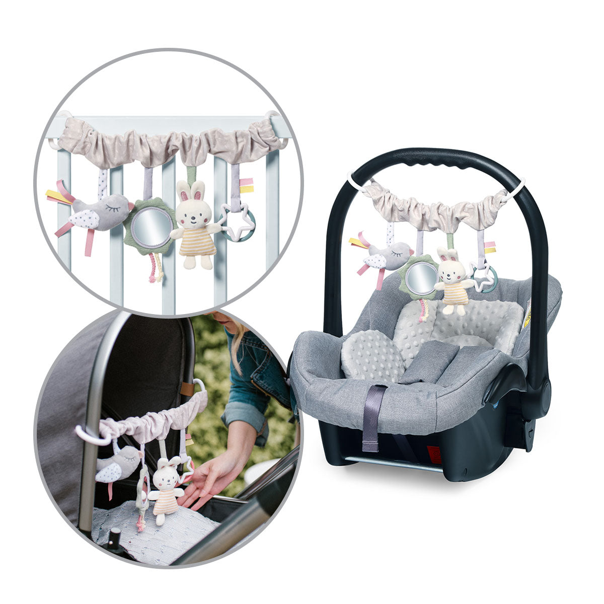 Babyono Juguete Para Cochecito De Bebé Nature | Estimulación Y Calma En Cada Paseo_4