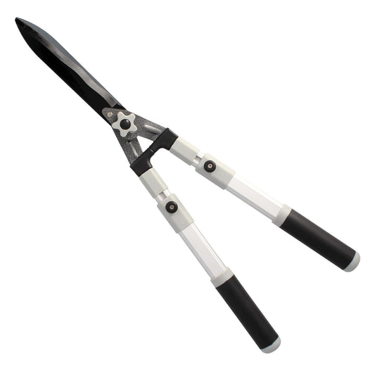 Tijera Podar Setos 2 Manos Aluminio Telescopicas, Hojas Acero Antiadherente, Mango Tpr, Ajuste Corte,