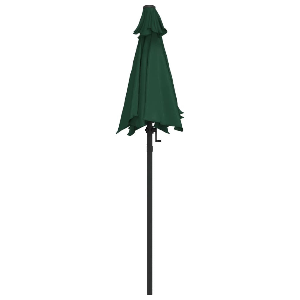 Vidaxl Sombrilla De Aluminio Verde 200x224 Cm_3