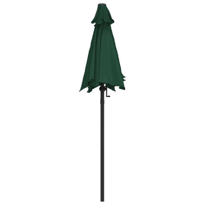 Vidaxl Sombrilla De Aluminio Verde 200x224 Cm_3