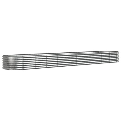 Jardinera Arriate Acero Galvanizado Plata 440x80x36 Cm_0