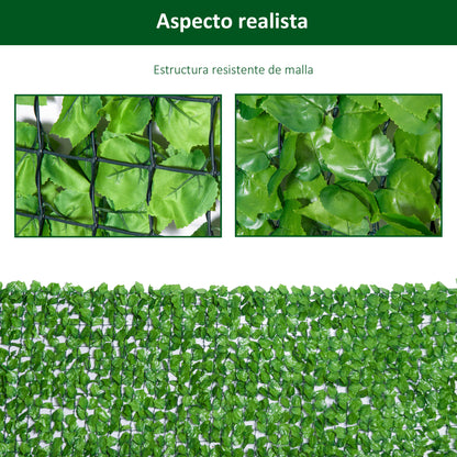 Outsunny Seto Artificial En Rollo 3x1,5 M Para Valla Balcón Barandilla Valla_5