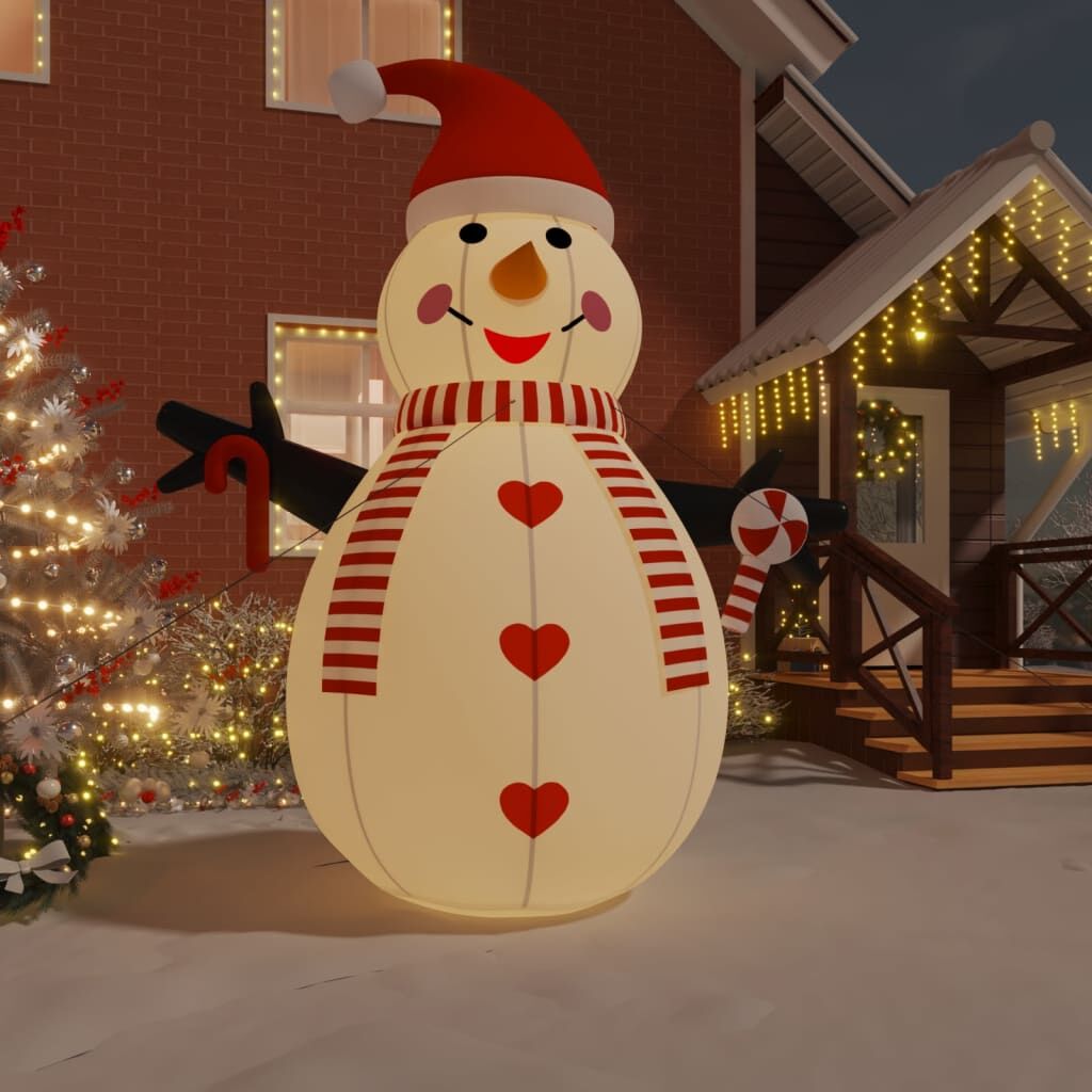 Vidaxl Muñeco De Nieve Inflable Con Led 460 Cm_1