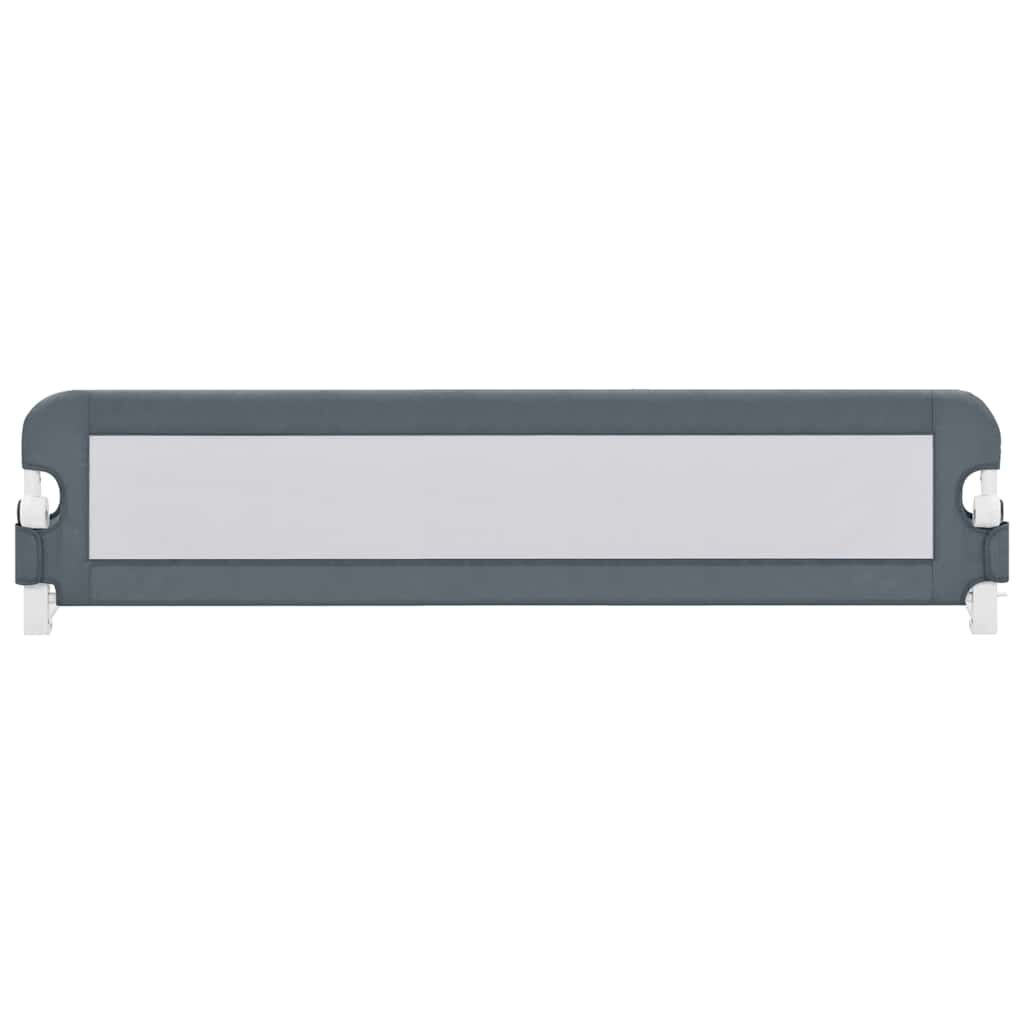 Vidaxl Barandilla De Seguridad Cama De Niño Poliéster Gris 180x42cm_2