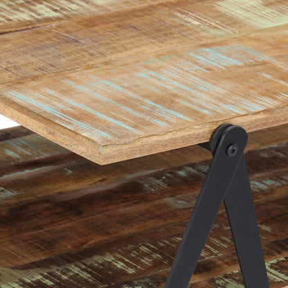Mesa De Centro Madera Maciza Reciclada 115x60x40 Cm_3