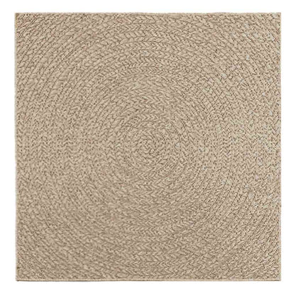 Vidaxl Alfombra Zizur Aspecto Yute Interior/exterior Beige 120x120 Cm_0