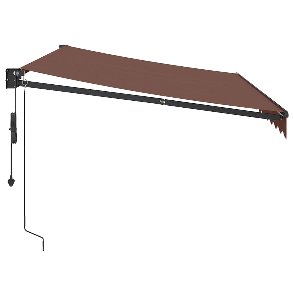 Toldo Retráctil Automático Marrón 350x250 Cm_3