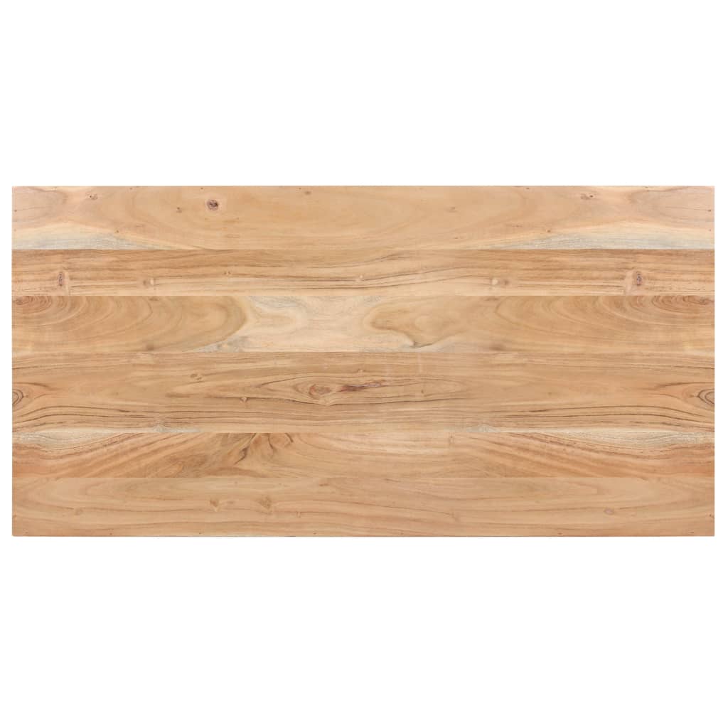 Mesa De Comedor De Madera Maciza De Acacia 120x60x76 Cm_1