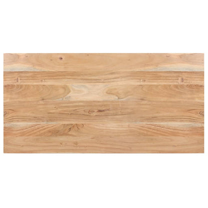 Mesa De Comedor De Madera Maciza De Acacia 120x60x76 Cm_1