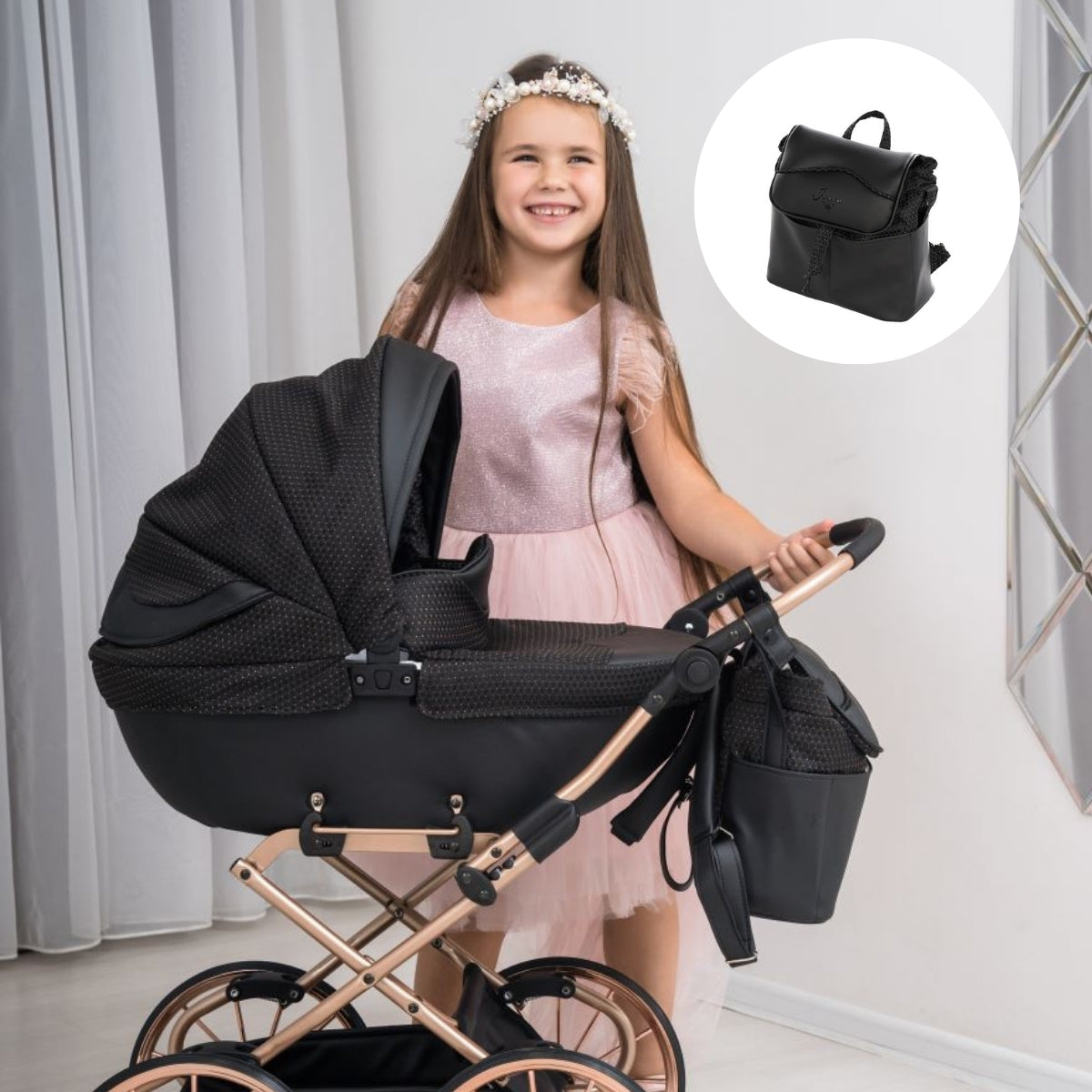 Carro De Muñecas Dolce Classic_black-cooper