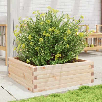 Jardinera De Madera Maciza De Pino 70x70x23 Cm_2