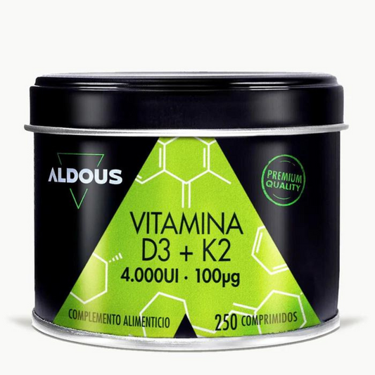 Vitamina D3 + K2 Aldous 250 comprimidos