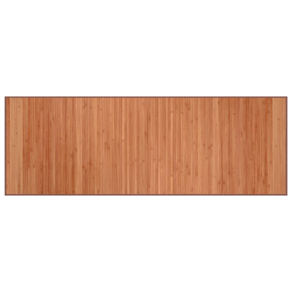 Vidaxl Alfombra Rectangular Bambú Marrón 70x200 Cm_0