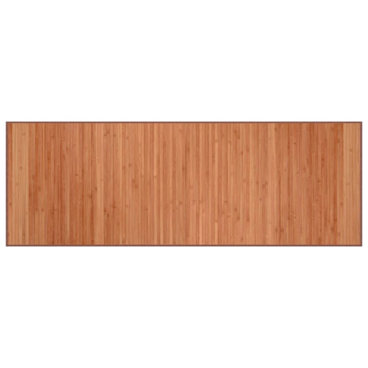 Vidaxl Alfombra Rectangular Bambú Marrón 70x200 Cm_0