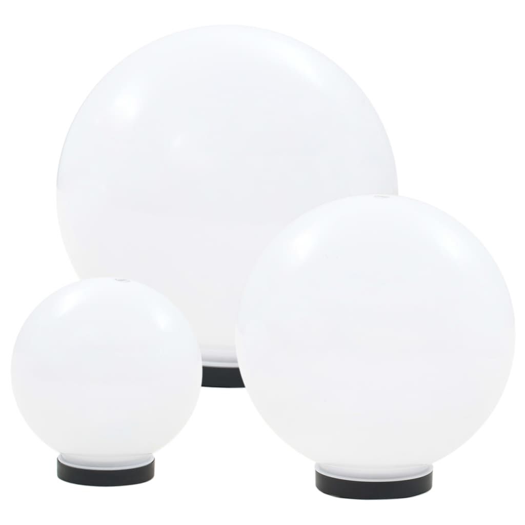 Vidaxl Juego De Lámparas De Bola Led 6 Uds Esféricas Pmma 20/30/40 Cm_2