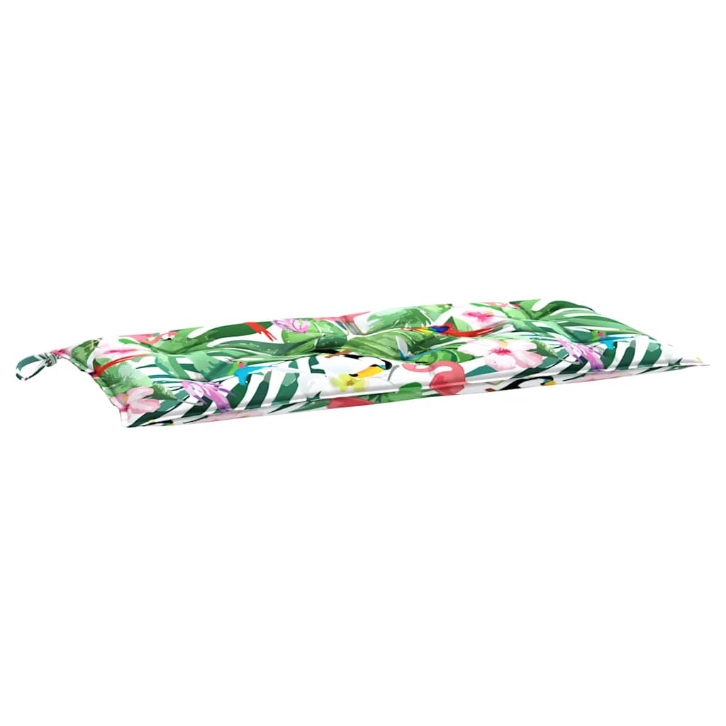 Vidaxl Cojines Para Banco De Jardín 2 Uds Tela Multicolor 100x50x7 Cm_4