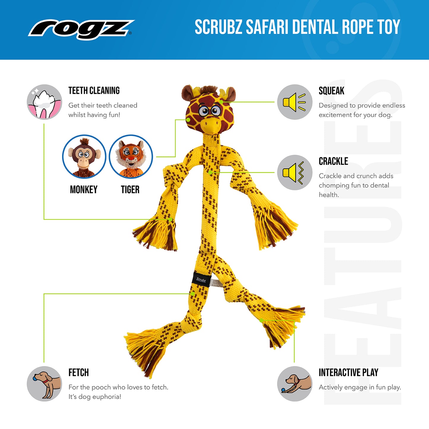 Juguete Cuerda Para Perro Safari Mono 44cm_2
