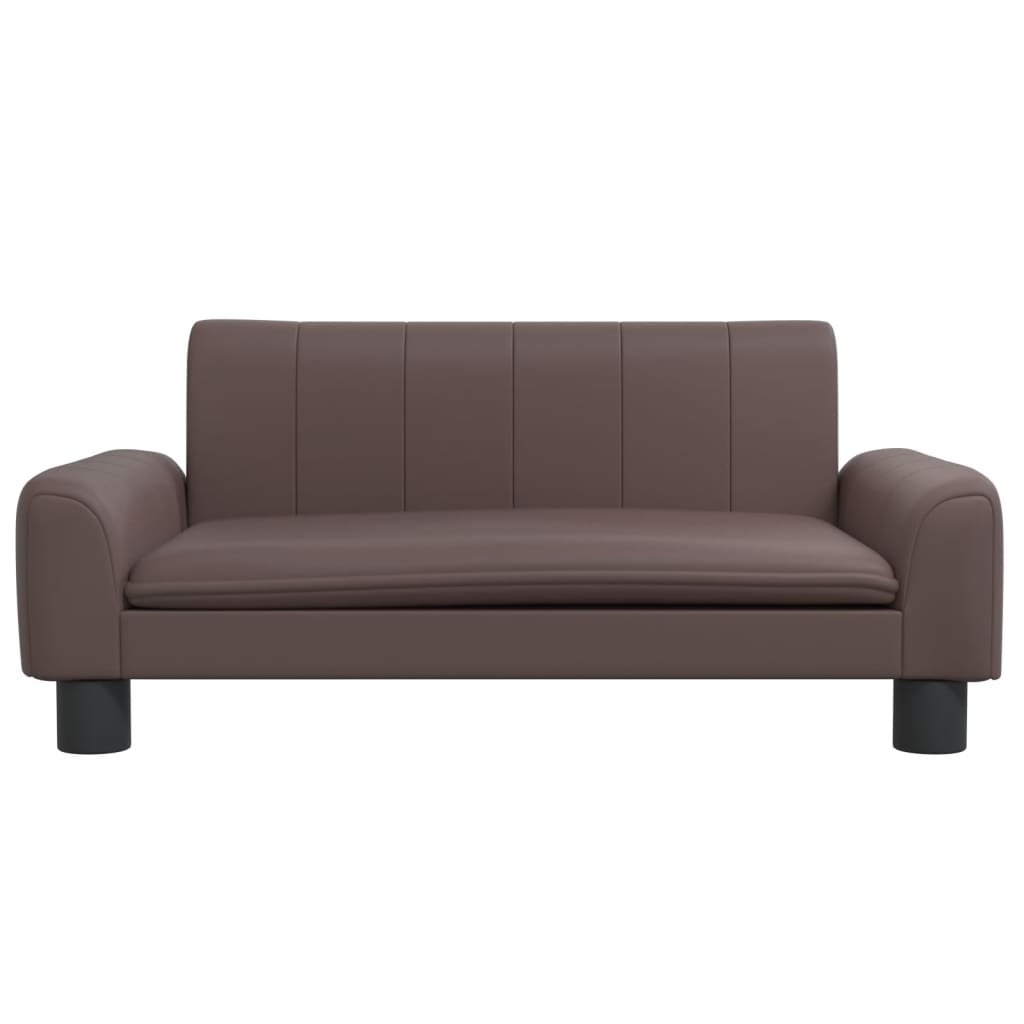 Cama Para Perros De Cuero Sintético Marrón 70x45x30 Cm / Vetonek_1