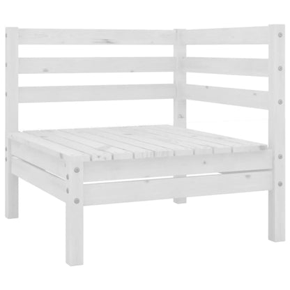 Set De Salón De Jardín De 6 Piezas Blanco Madera Maciza De Pino / Vetonek_0