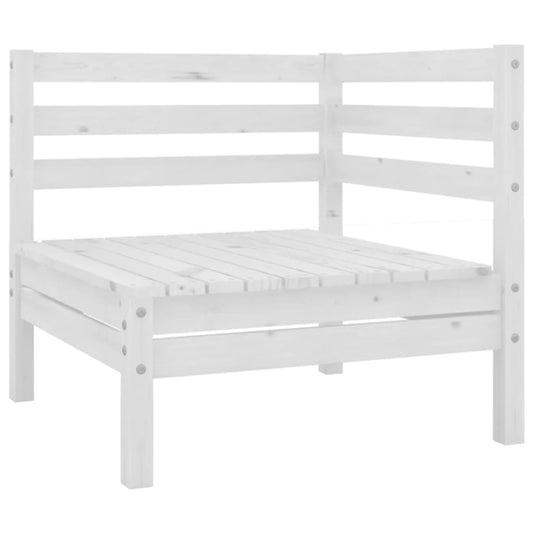 Set De Salón De Jardín De 6 Piezas Blanco Madera Maciza De Pino / Vetonek_0