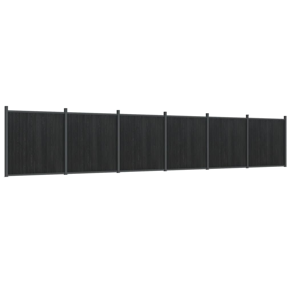 Panel De Valla Wpc Gris 1045x186 Cm / Vetonek_4