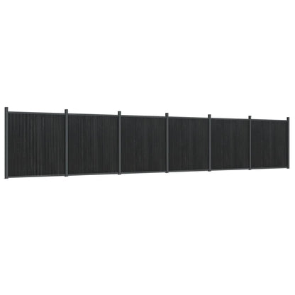 Panel De Valla Wpc Gris 1045x186 Cm / Vetonek_4