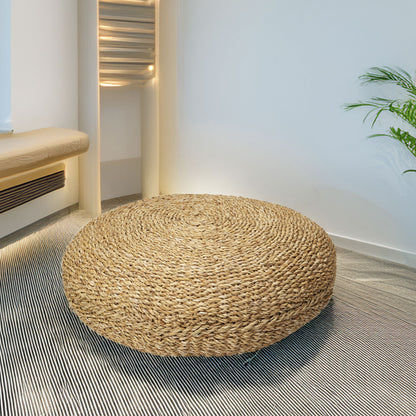 Well Home Puf Redondo De Algodón Beige Ø58x20cm_2