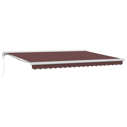 Toldo Retráctil Automático Marrón 450x300 Cm_0