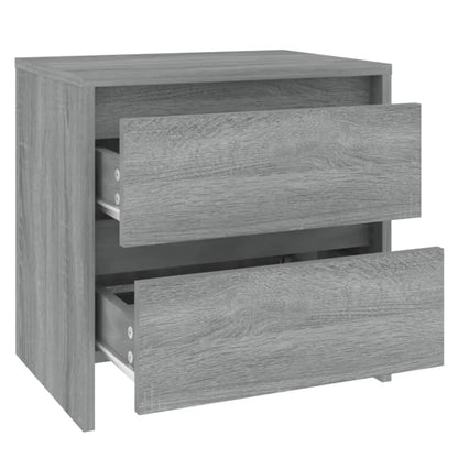 Mesita De Noche Madera De Ingeniería Gris Sonoma 45x34,5x44,5cm_2