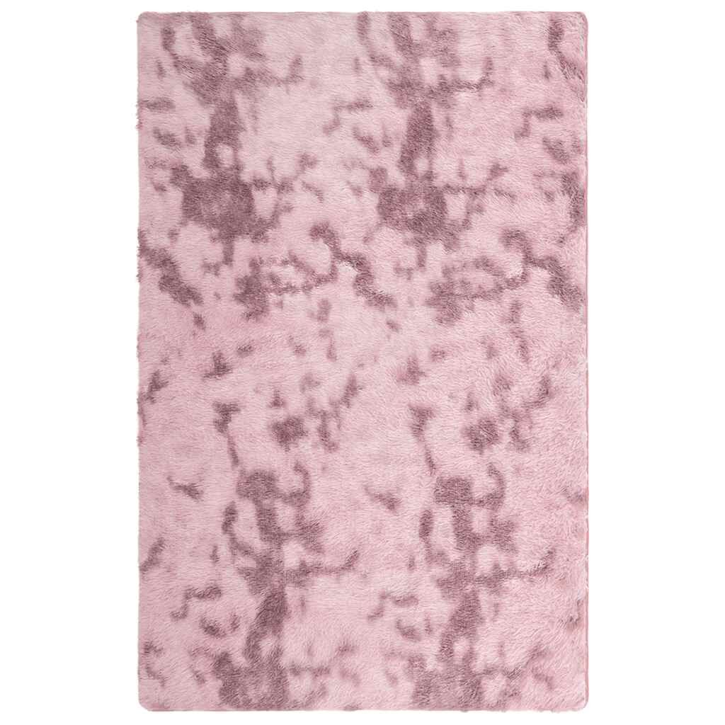 Vidaxl Alfombra De Pelo Largo Navarra Rosa Polvoriento 130x200 Cm_0