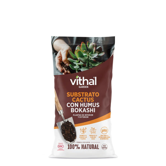Sustrato Cactus con humus Bokashi 2 L Vithal Garden